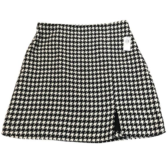 Old Navy High Waisted Houndstooth Mini Skirt Medium Pencil Preppy Academia - Picture 1 of 6
